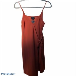 Mossimo Orange Wrap Dress Small